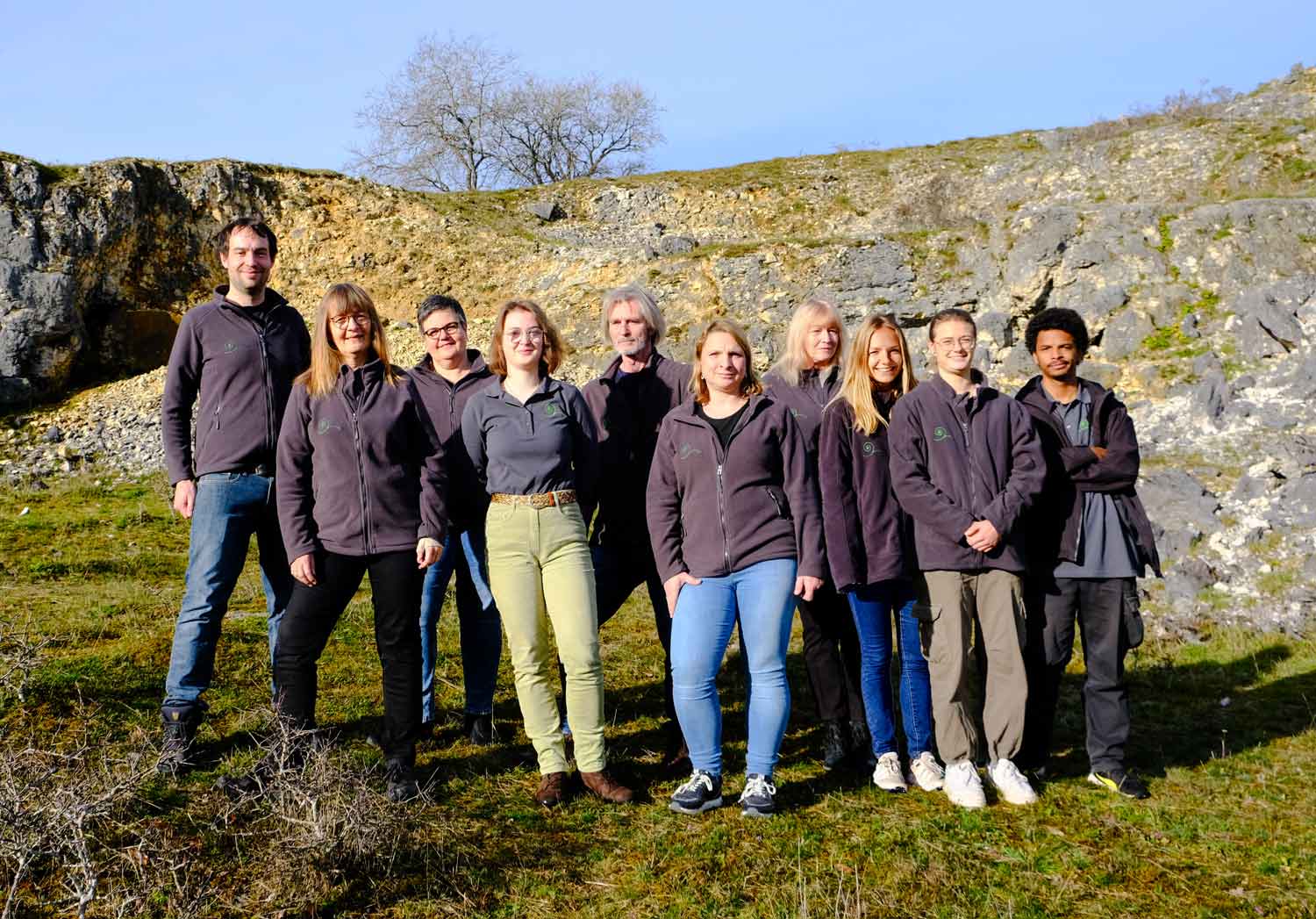 Mitarbeiter-Team vom Naturschutzzentrum Schopflocher Alb