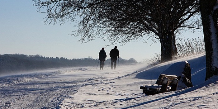 Wanderer im Winter