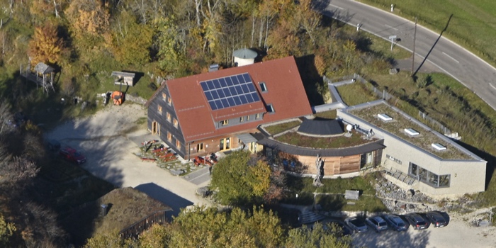 Naturschutzzentrum Schopflocher Alb aus der Luft